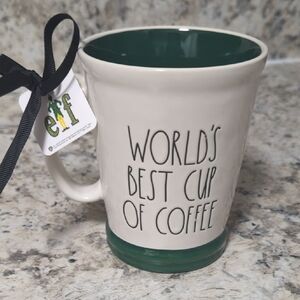 Rae Dunn Artisan Collection Mug with Green Base